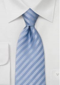 Clip-stropdas lichtblauw gestreept