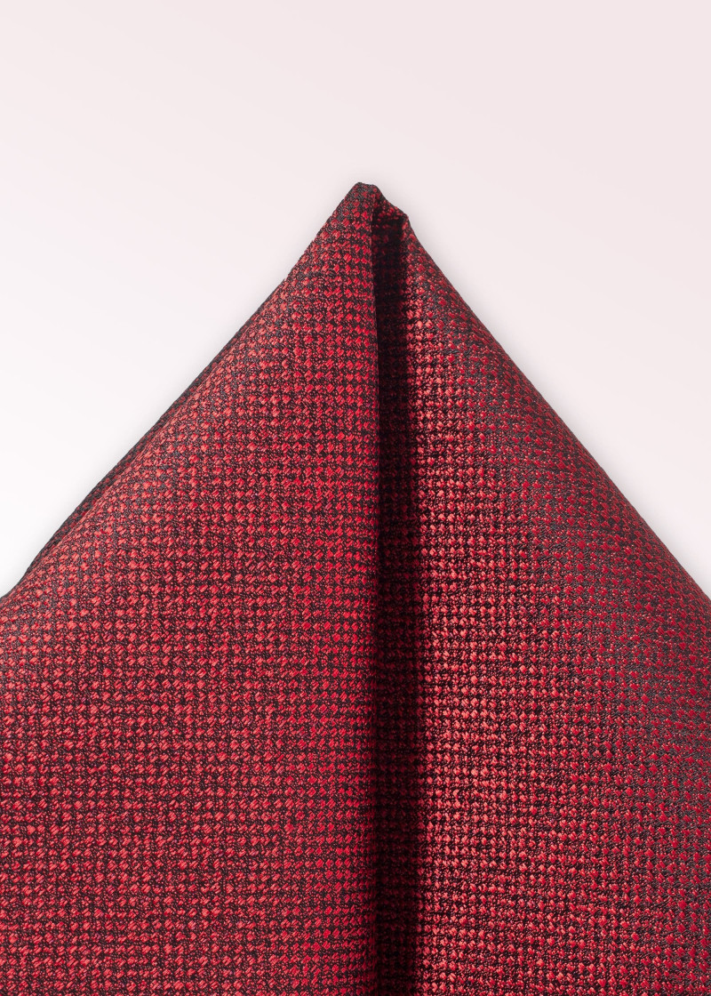 Zakdoek gemarmerd rood