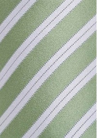 Krawatte hellgrün italienisches Streifen-Dessin