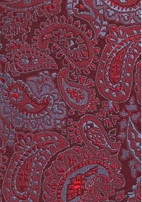 Klassische Paisley Krawatte rot