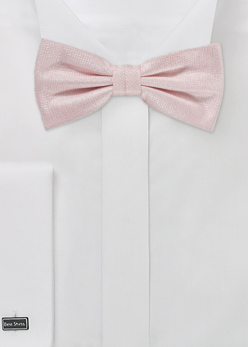 Strikje blush roze gespikkeld