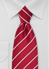 XXL stropdas rood wit