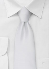 Witte glanzende stropdas