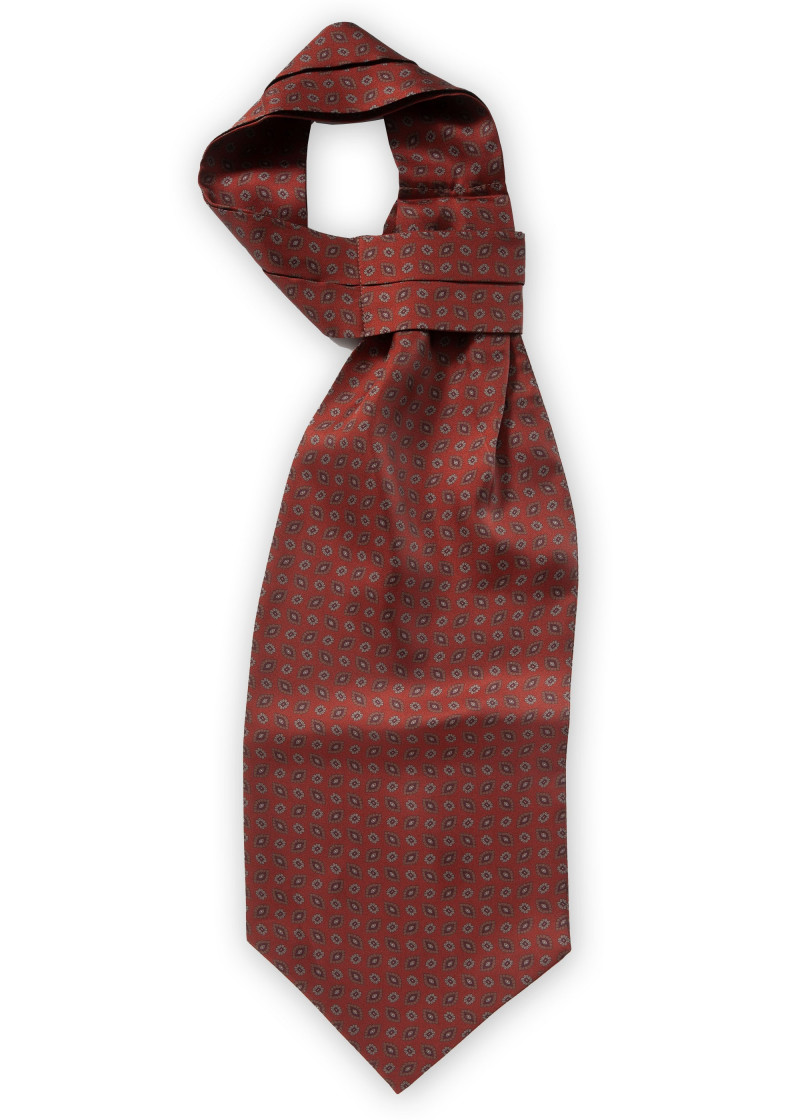 Sjaalband Bordeaux Rood Bloemen Ornamenten