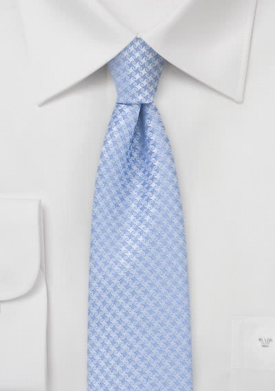 Krawatte schmal geformt Gitter-Oberfläche taubenblau Krawatte schmal geformt Gitter-Oberfläche taubenblau