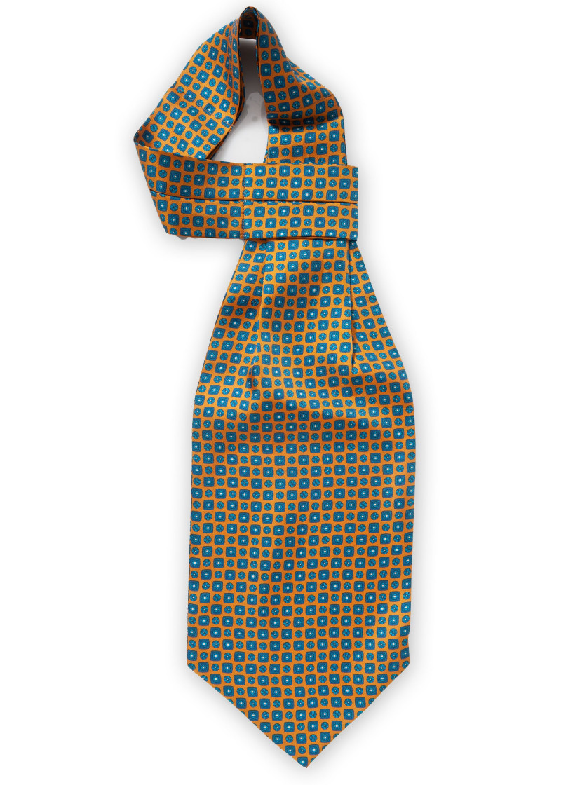 Ascot oranje bloemen ornamenten