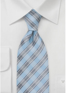 Stropdas blauw grijs