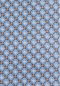 Krawatte Karo-Muster himmelblau