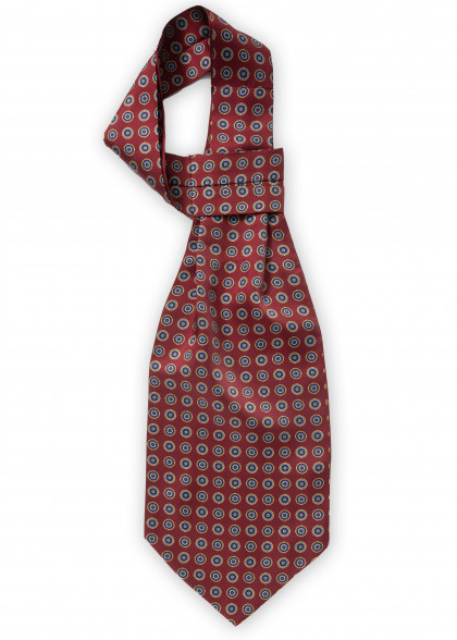 Ascot aus dem gleichen Stoff und Farbe