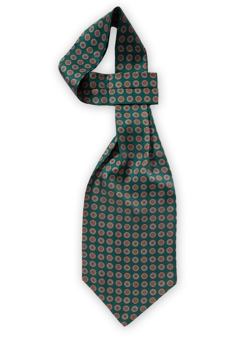 Sjaal Ascot Noble Green Ornamenten