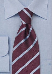 Clip stropdas blauw rood