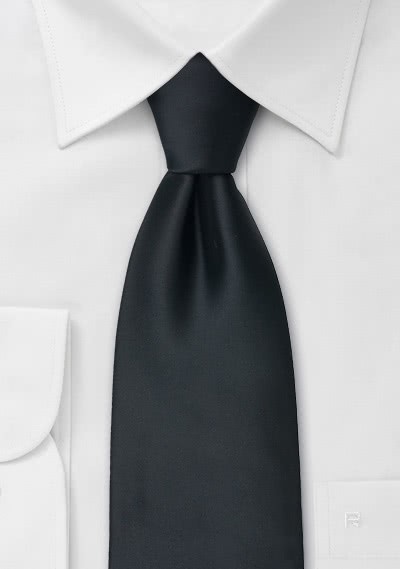 Moulins XXL-Krawatte in schwarz Moulins XXL-Krawatte in schwarz