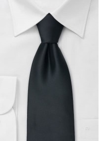 Clip-stropdas zwart satijnoptiek