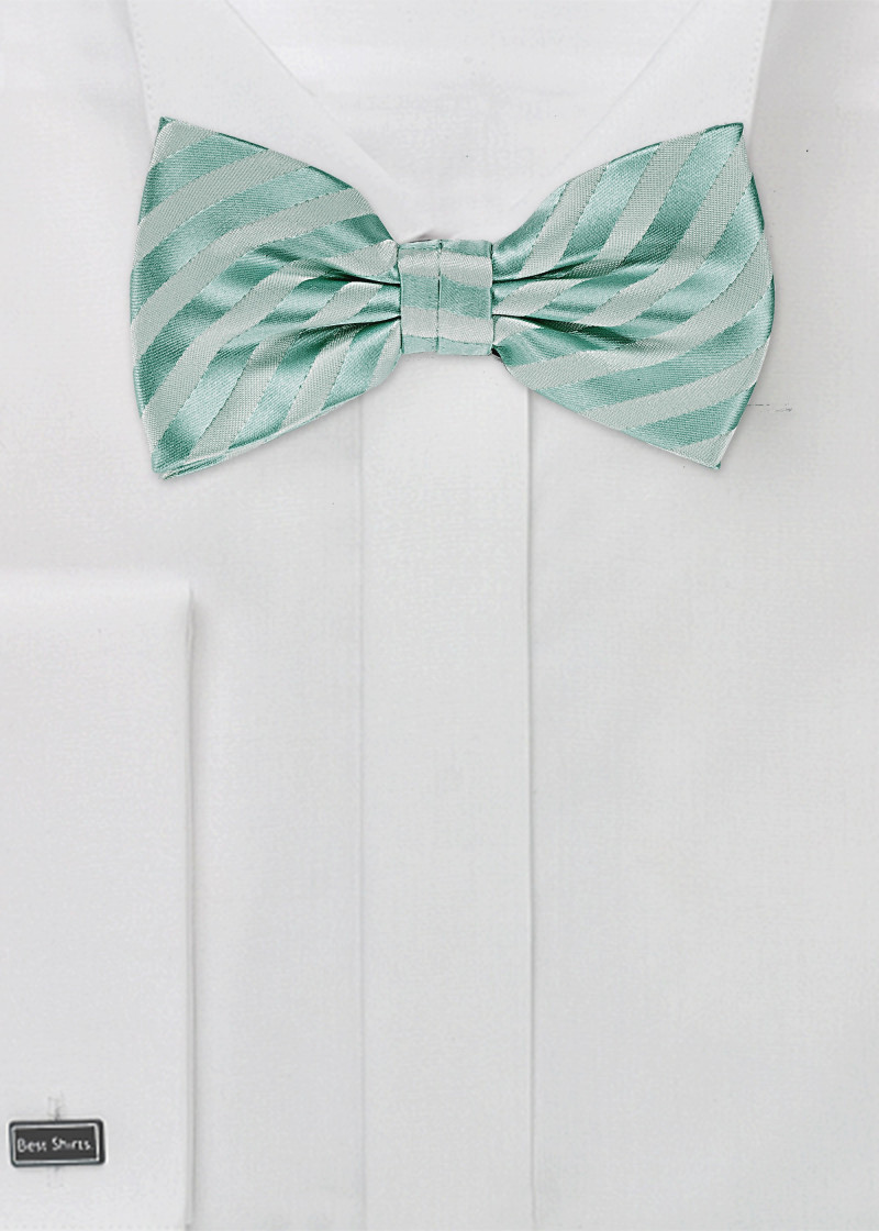 Herenstrik Synthetische Vezel Mint Streep