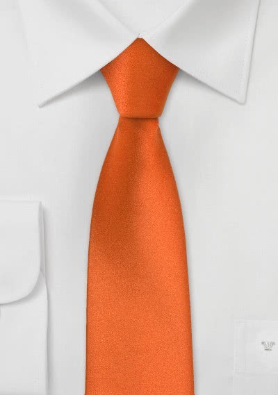 Schmale Krawatte in orange Schmale Krawatte in orange