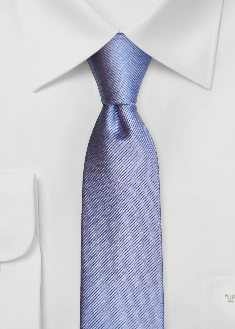 Stropdas effen lijnoppervlak duifblauw