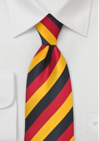 Clip stropdas zwart rood goud