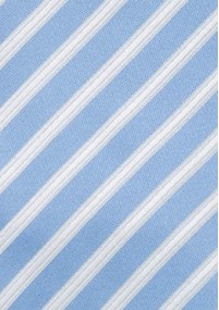 Herrenkrawatte Streifendessin hellblau