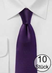Stropdasbundel in aubergine - pak van tien