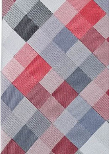 Businesskrawatte Viereck-Pattern rot