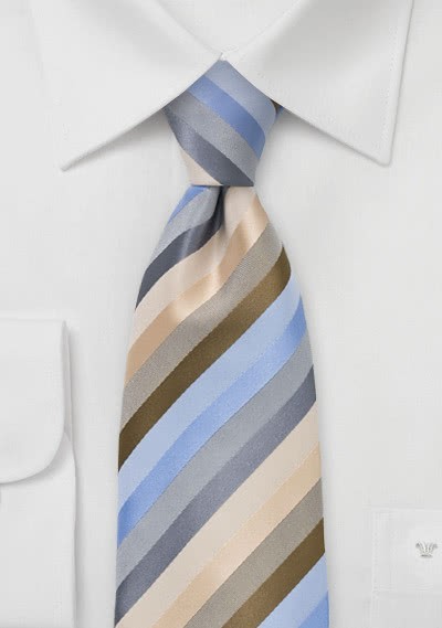 Krawatte Streifen beige hellblau hellblau Krawatte Streifen beige hellblau hellblau