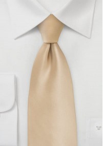 Zakelijke stropdas beige effen