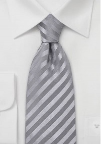 Clip-Krawatte einfarbig Streifen