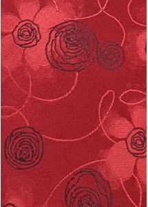 Businesskrawatte Rosen-Dessin rot