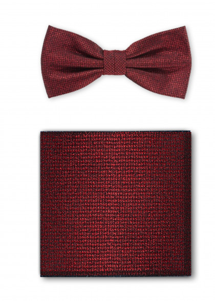 Set vlinderdas aus dem gleichen Stoff und Farbe