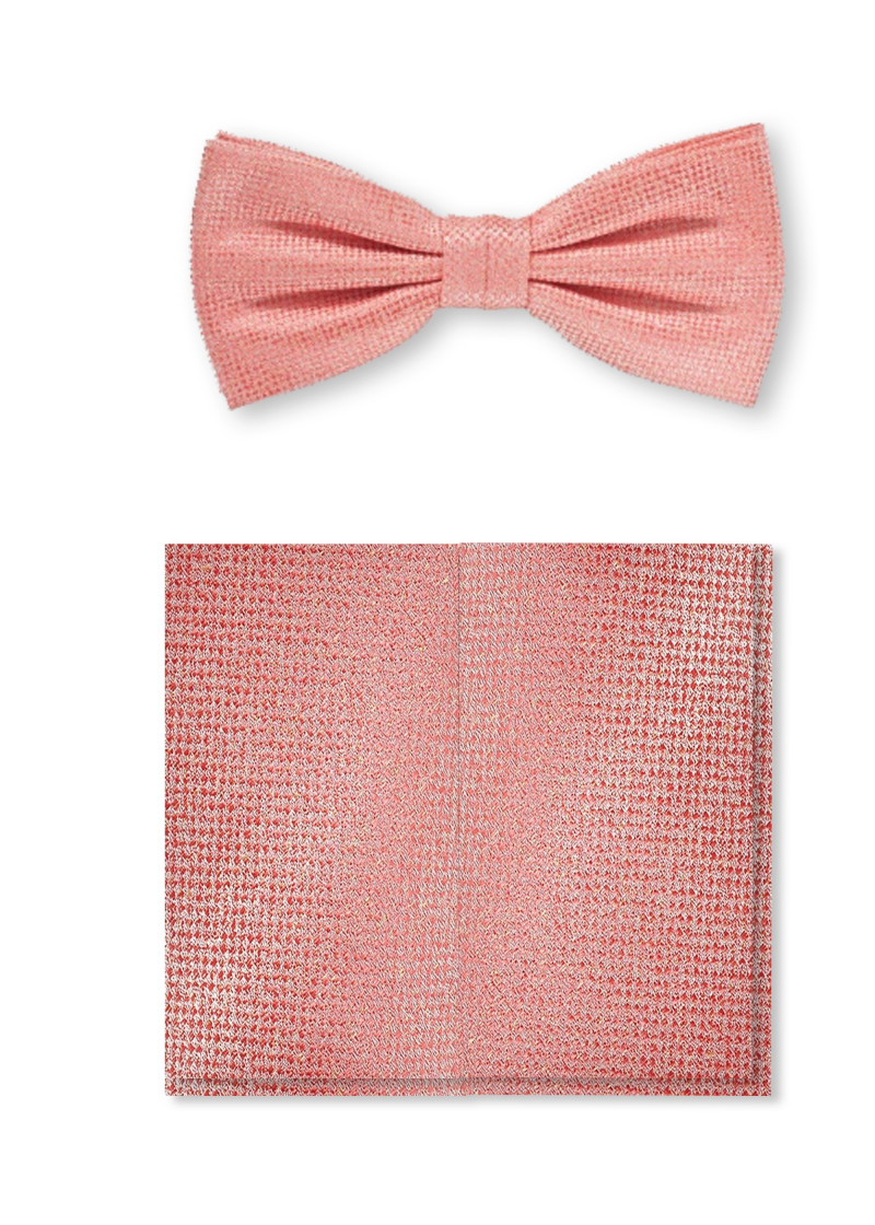 Herenstrik set Rosé gevlekt