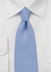 Zakelijke stropdas hemelsblauw gaaspatroon