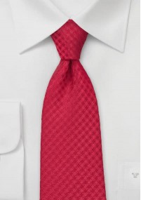 Geruite stropdas rood