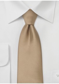 Bruine stropdas in satijn-look