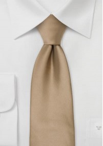 Bruine stropdas in satijn-look