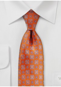 Zakelijke stropdas ornament stijl koper