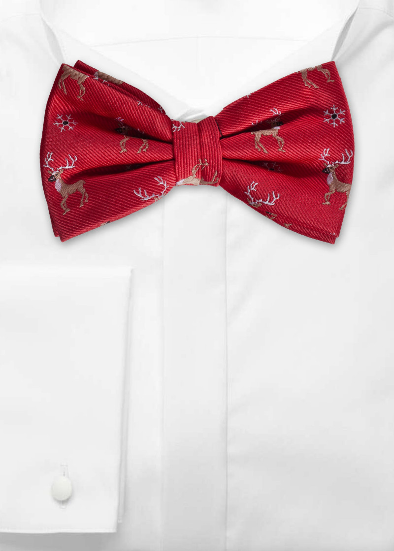 Herenstrik Rendierdesign Rood