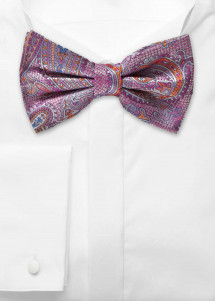 Herenstrik Paisley-patroon roos