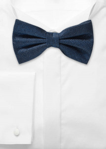 Herenstrik marineblauw gevlekt
