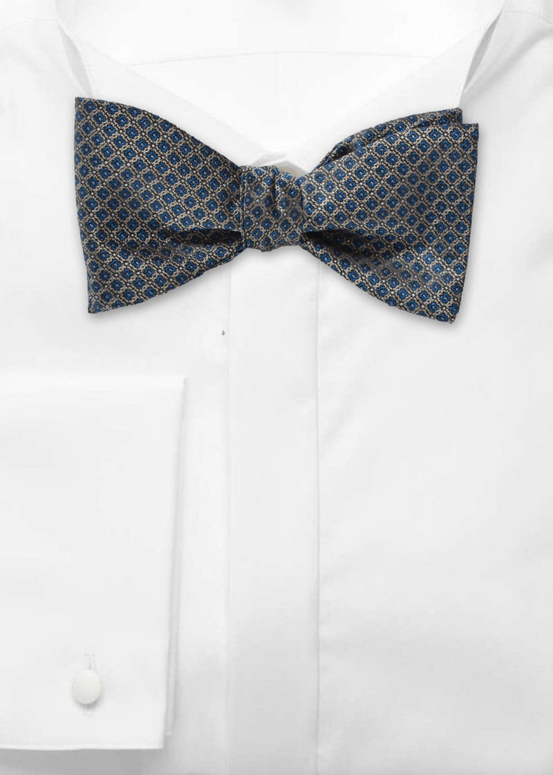 Zelfbinder Strik Net Decor Donkerblauw