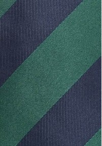 Krawatte Streifen breit dunkelgrün dunkelblau