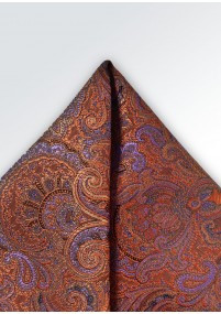 Decoratieve sjaal paisley motief oranje