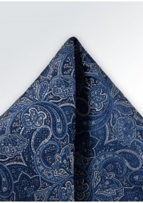 Paisley patroon zakdoek marineblauw