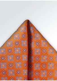 Decoratieve sjaal geometrisch ontwerp oranje