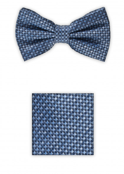 Set vlinderdas aus dem gleichen Stoff und Farbe