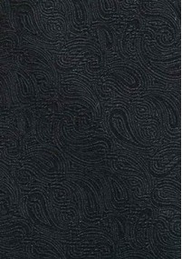 Paisleymotiv-Krawatte asphaltschwarz Ton in Ton