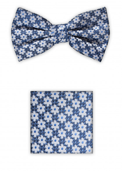 Set vlinderdas aus dem gleichen Stoff und Farbe