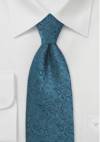 Stropdas met Paisley motief blauw /...