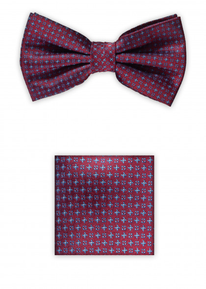 Set vlinderdas aus dem gleichen Stoff und Farbe