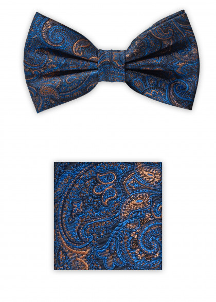 Set vlinderdas aus dem gleichen Stoff und Farbe