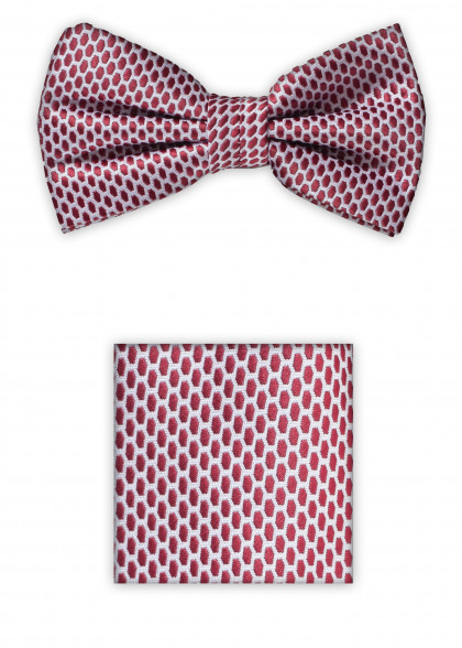 Set vlinderdas aus dem gleichen Stoff und Farbe